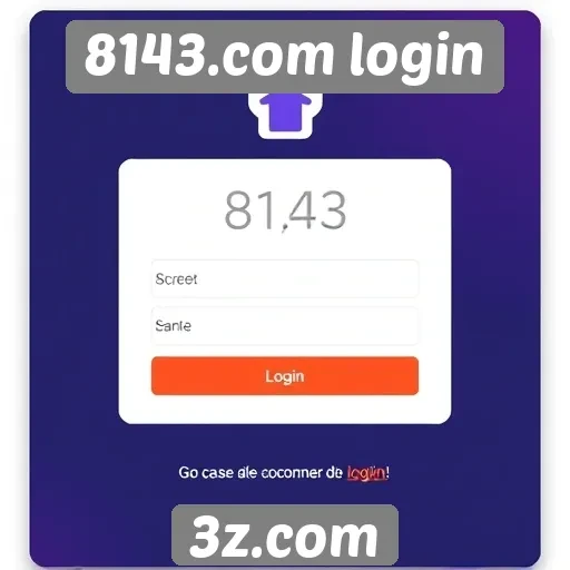 Acessando a área de login do site 8143.com