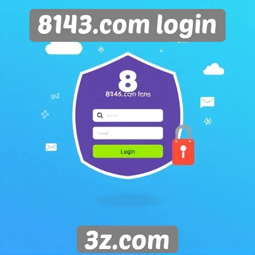 Navegação e interface do 8143.com login