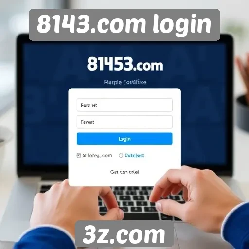 Interface do usuário no login do site 8143.com